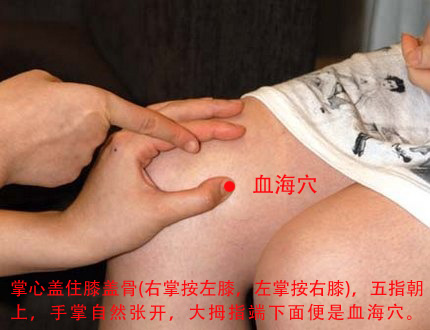 血海穴的准确位置图